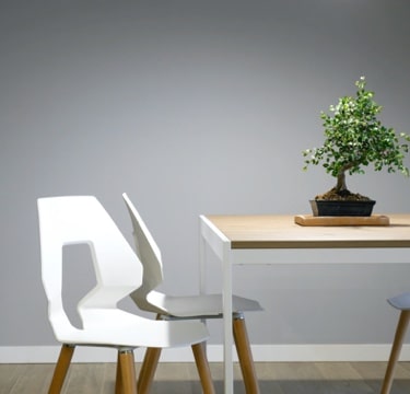 hero image of white chair